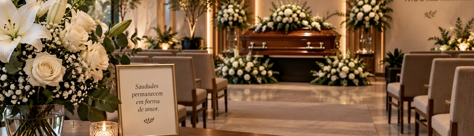 Ambiente memorial da Funerária Zanchetta